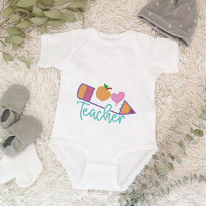 Pencil Banner Embroidery Design Pattern