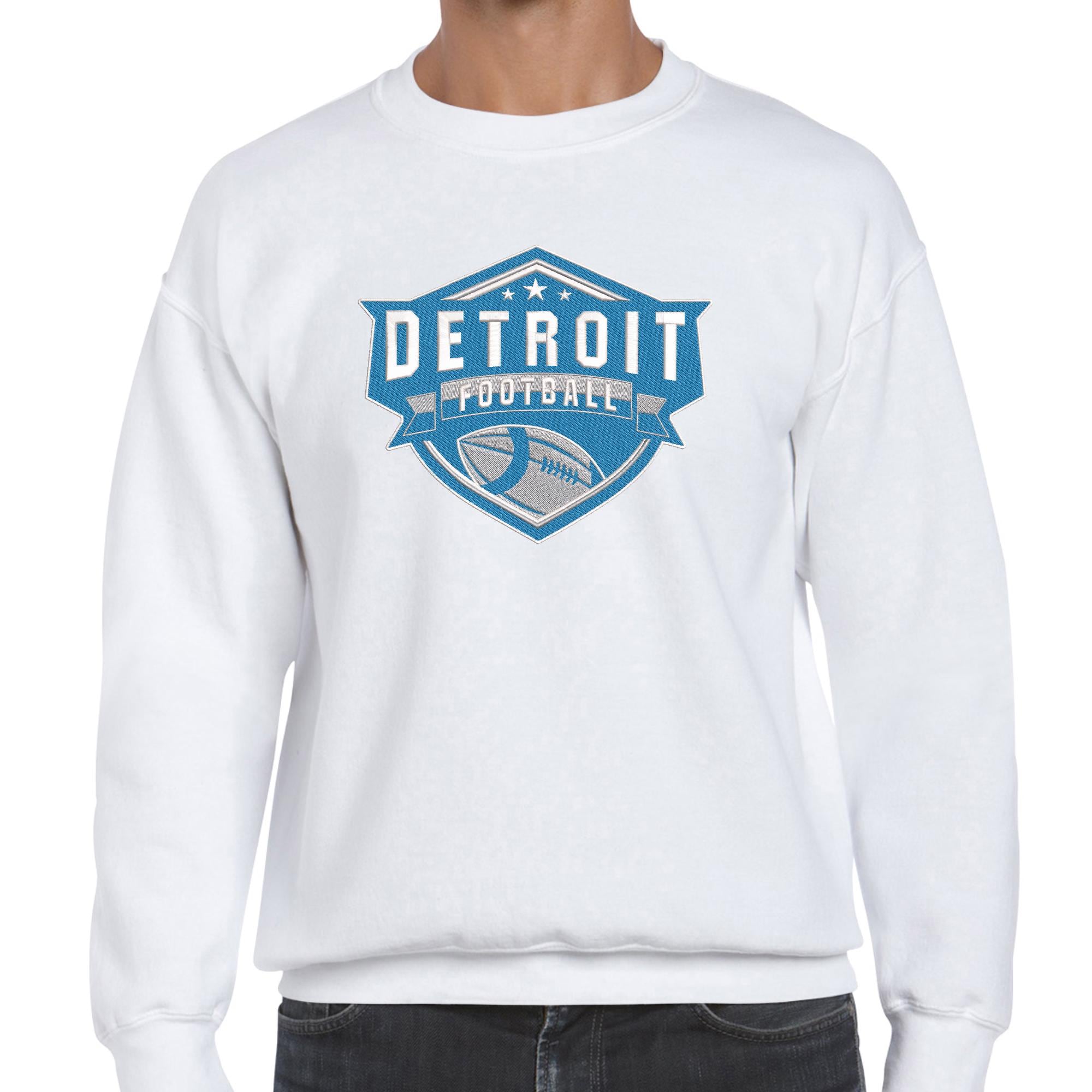 Detroit Football Embroidery Pattern PES DST - 4 Sizes