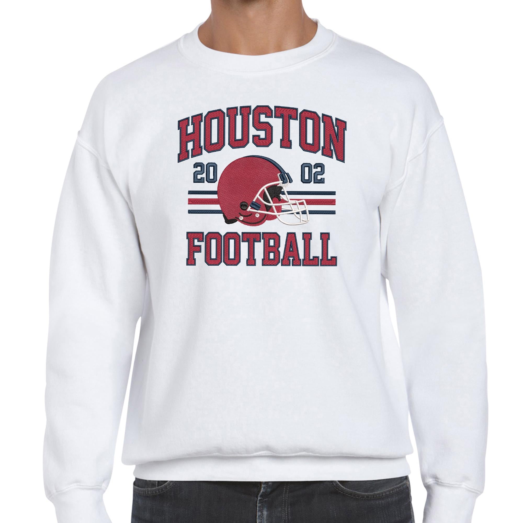 Houston Football Embroidery Design Helmet Sports Logo