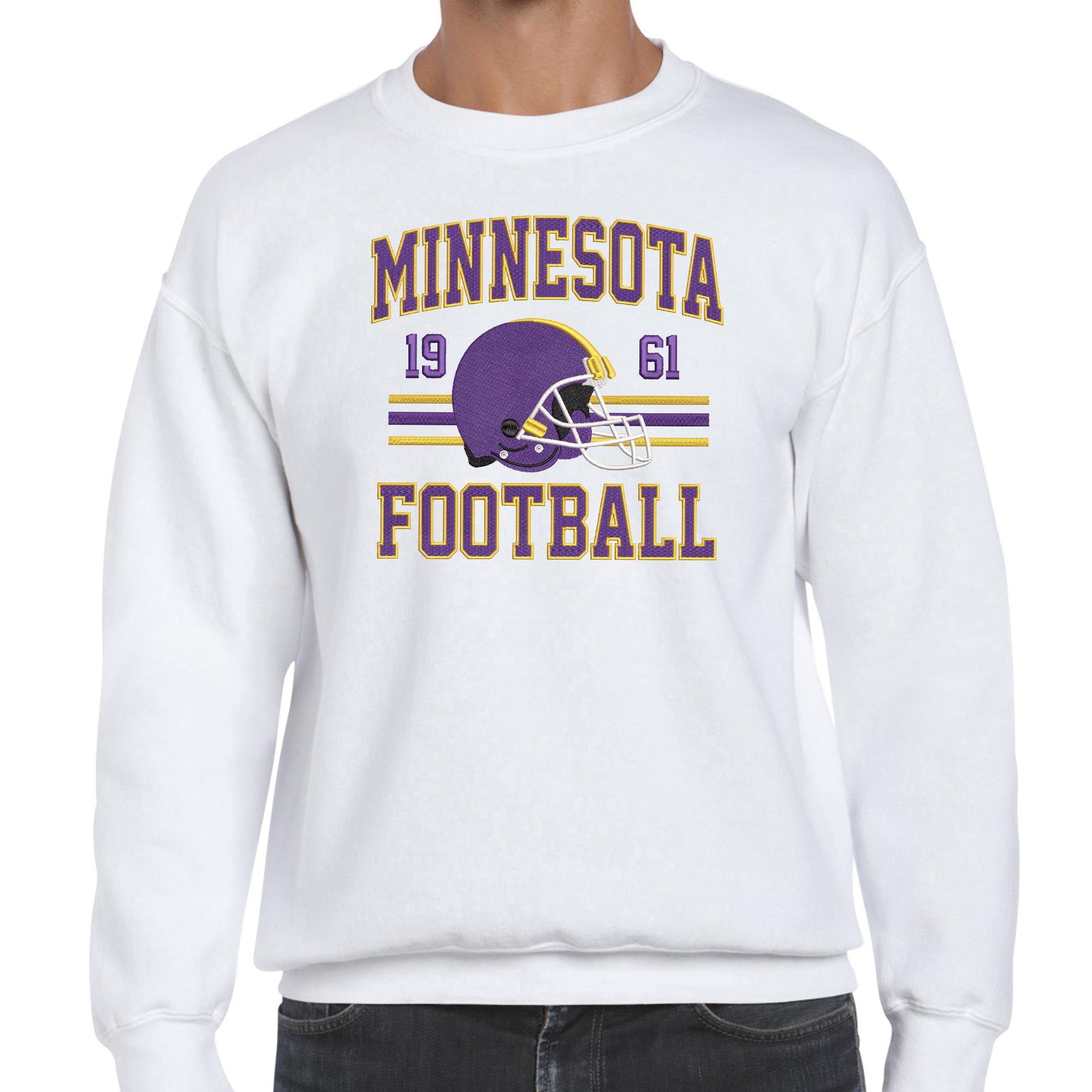 Minnesota Football Embroidery Design Helmet Sports Logo
