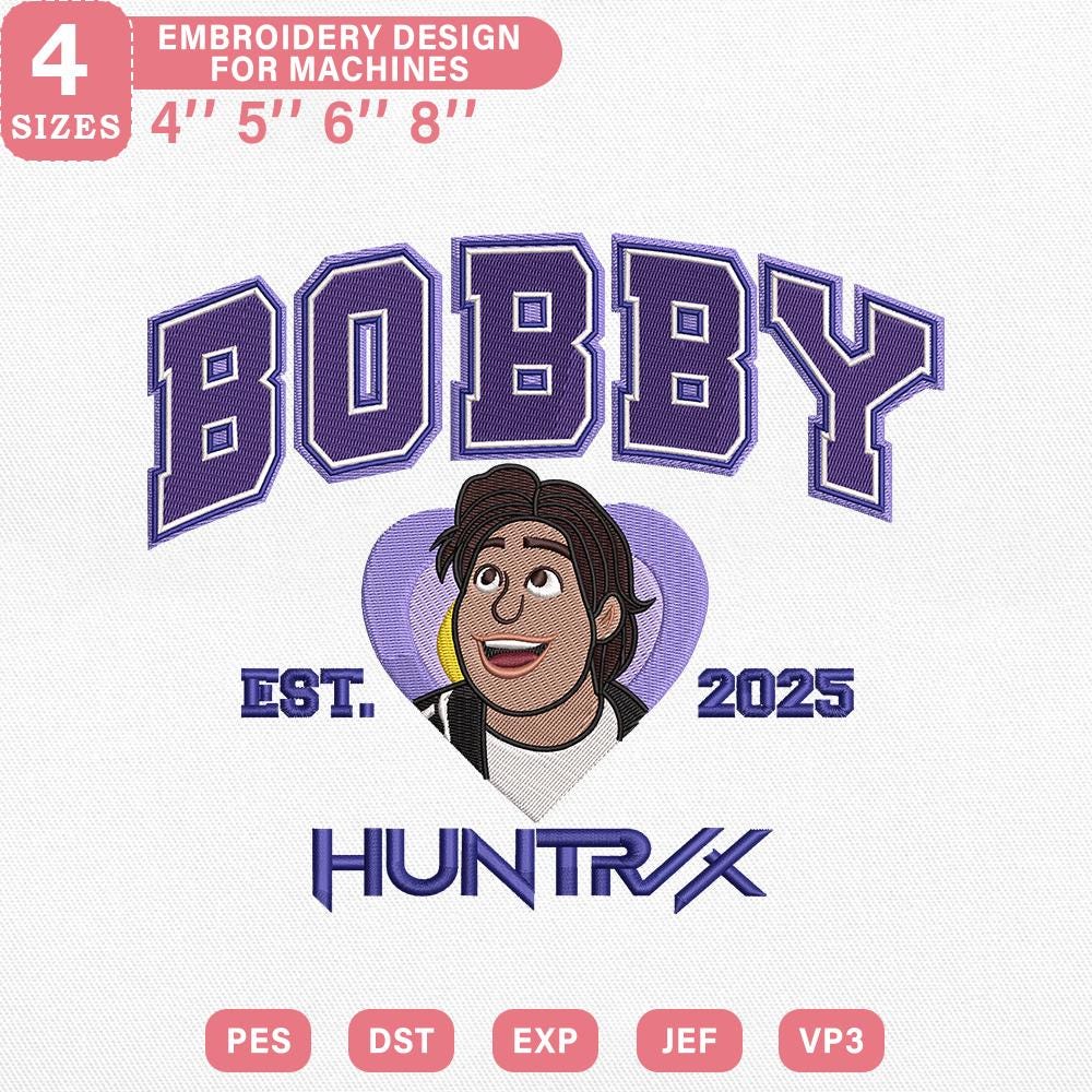 Kpop Demon Hunter Embroidery Pattern Files