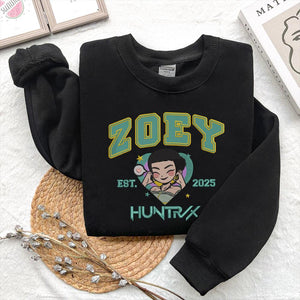 Zoey Huntrix Heart Embroidery Pattern PES DST JEF VP3