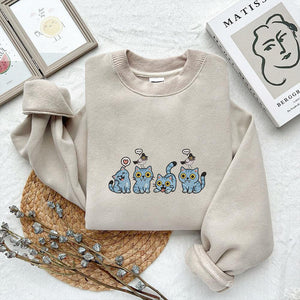 Blue Demon Tiger Embroidery Pattern Design