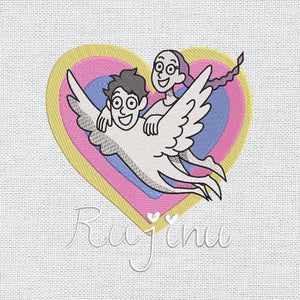 Angel Warrior Girl Embroidery Pattern Design