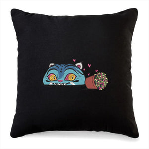 Blue Demon Tiger Embroidery Pattern Design