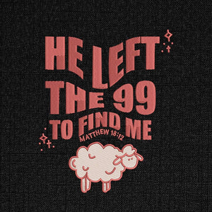 Christian Quote Embroidery Pattern - Sheep Design PES DST JEF - ThredViora