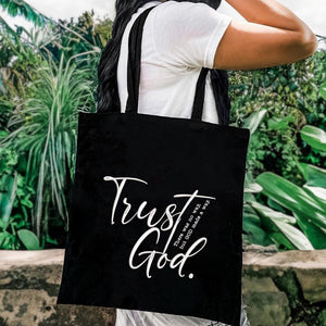 Trust God Embroidery Pattern - Faith Quote PES DST JEF VP3 - ThredViora