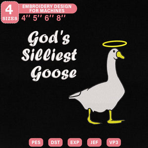 Funny Goose Embroidery Design PES DST JEF EXP VP3 - ThredViora