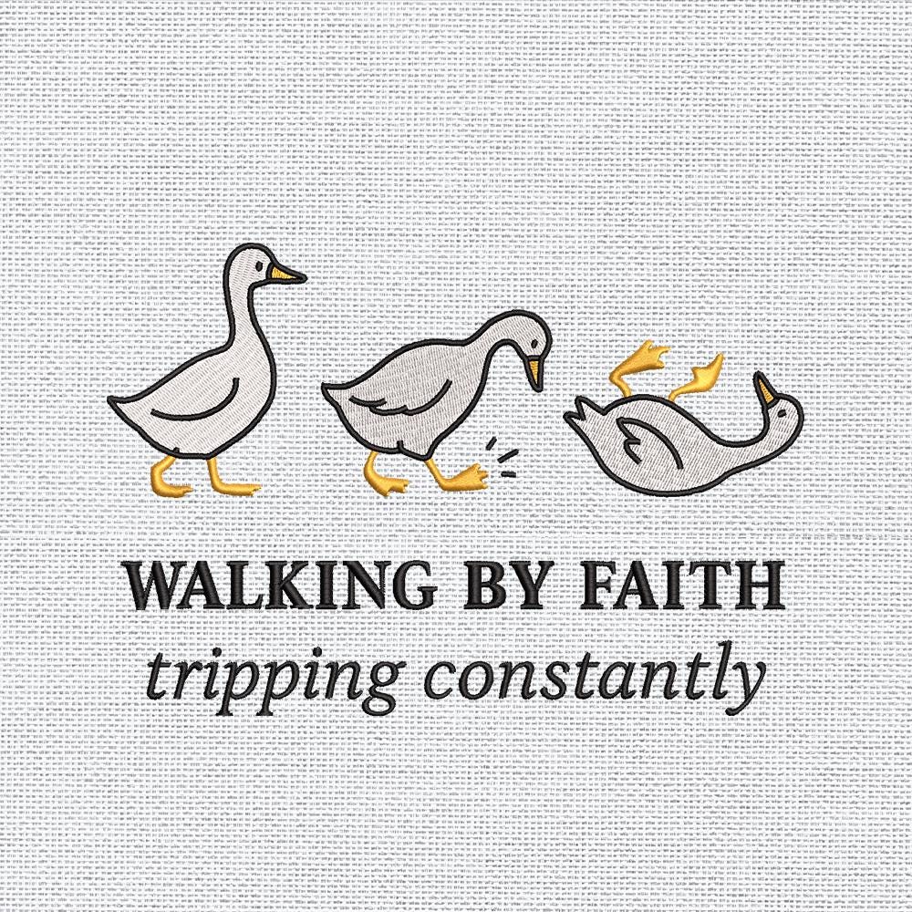 Funny Goose Christian Embroidery Design PES DST JEF VP3 - ThredViora