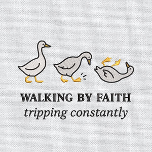 Funny Goose Christian Embroidery Design PES DST JEF VP3 - ThredViora
