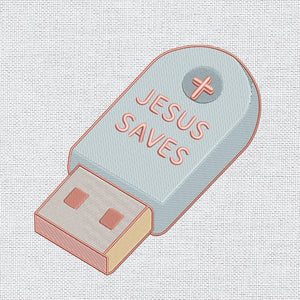 Jesus Saves Embroidery Design PES DST EXP JEF VP3 File - ThredViora