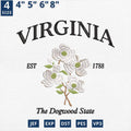 Virginia Dogwood Embroidery Design Machine File