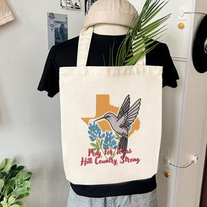 Texas Strong Hill Country Embroidery Design Bluebonnet Mockingbird