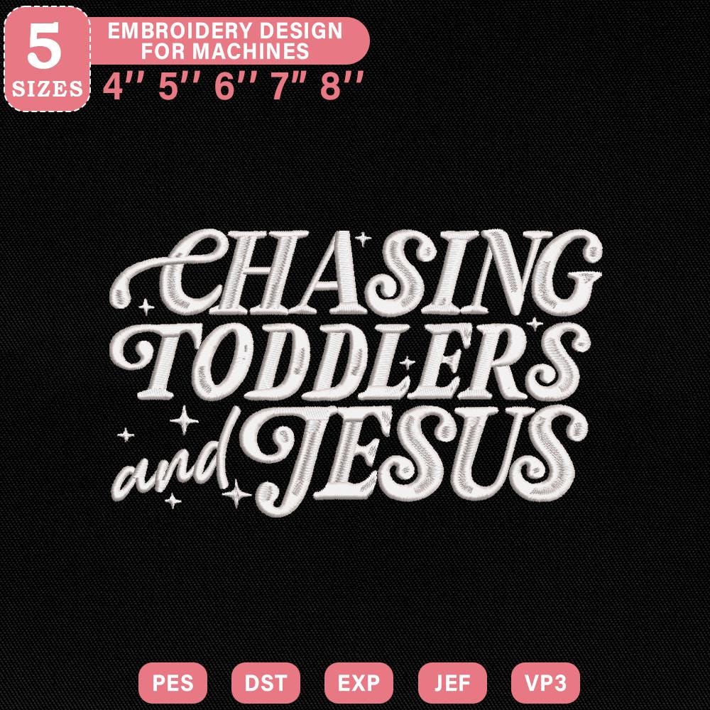 Christian Parenting Embroidery Pattern PES DST JEF Download - ThredViora