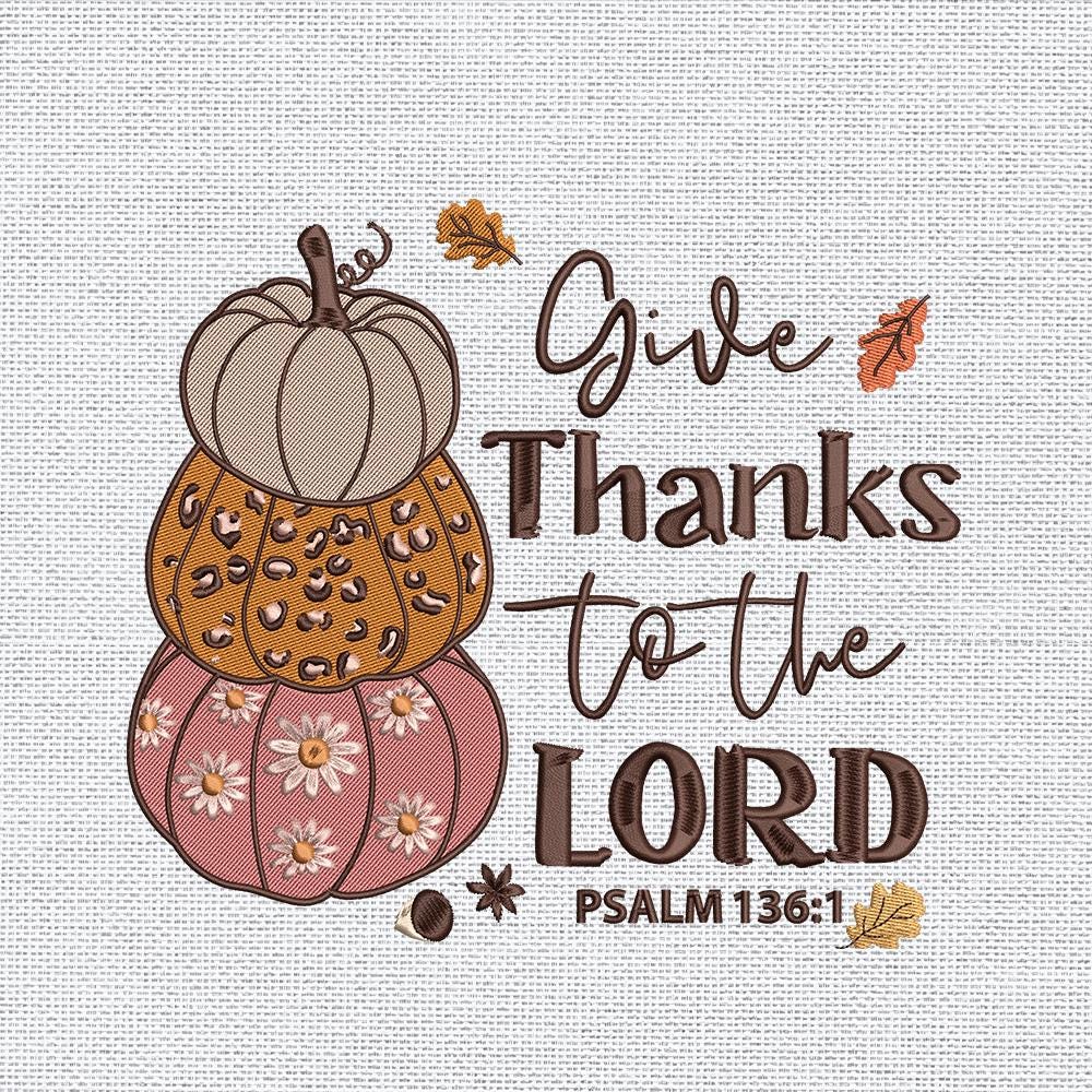 Christian Gratitude Embroidery Design PES DST EXP JEF - ThredViora