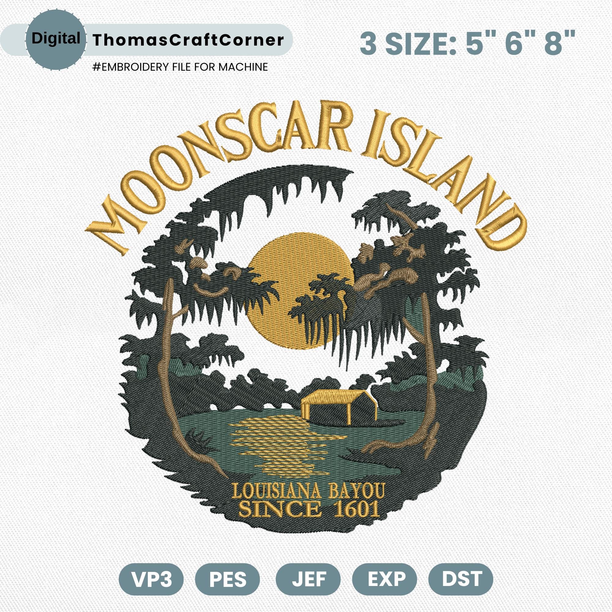 Halloween Movie Embroidery Design Zombie Island Nostalgia Spooky Season