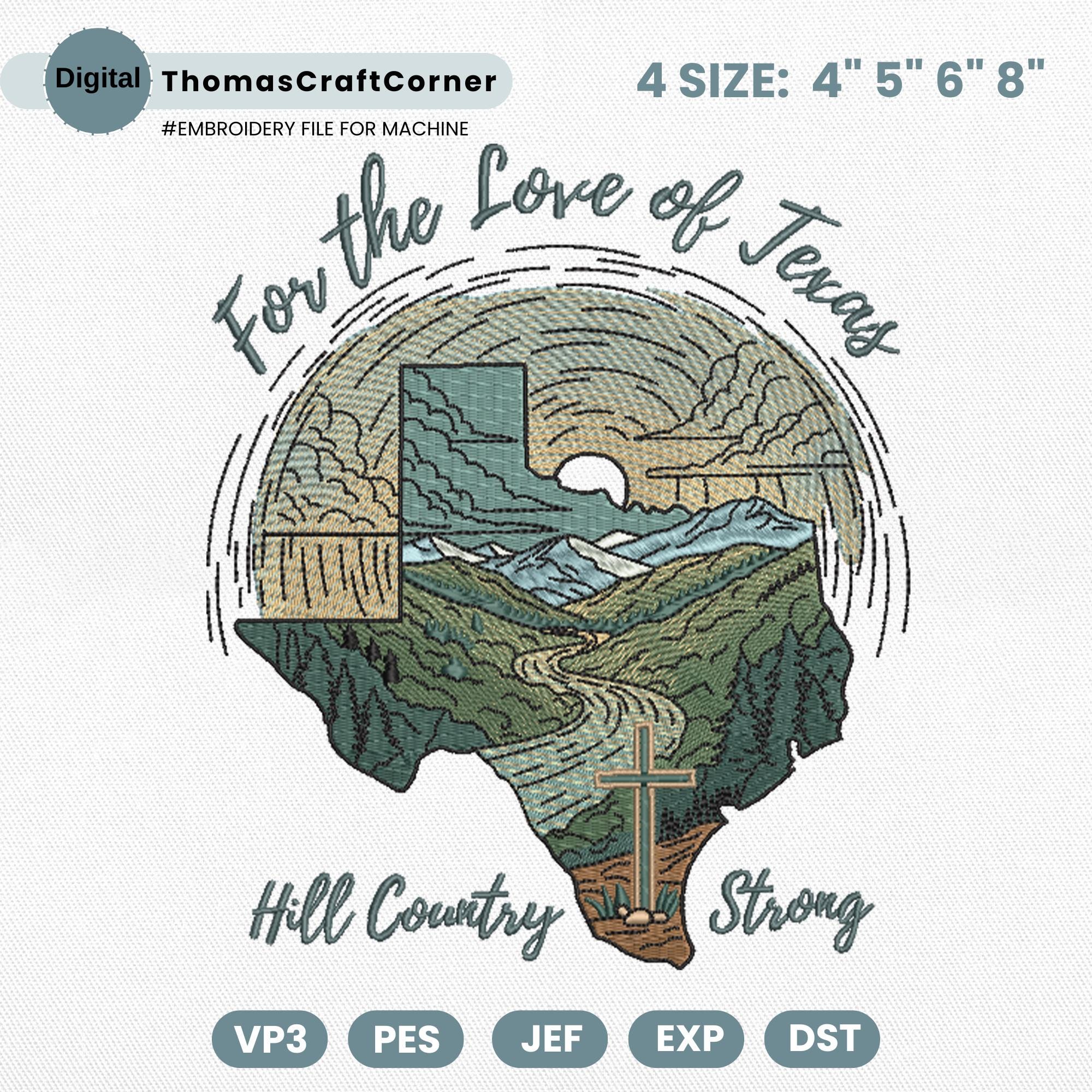 Texas Embroidery Design Machine File Flood Relief