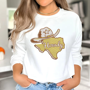 Texas Embroidery Design Cowboy Hat Outline Machine File
