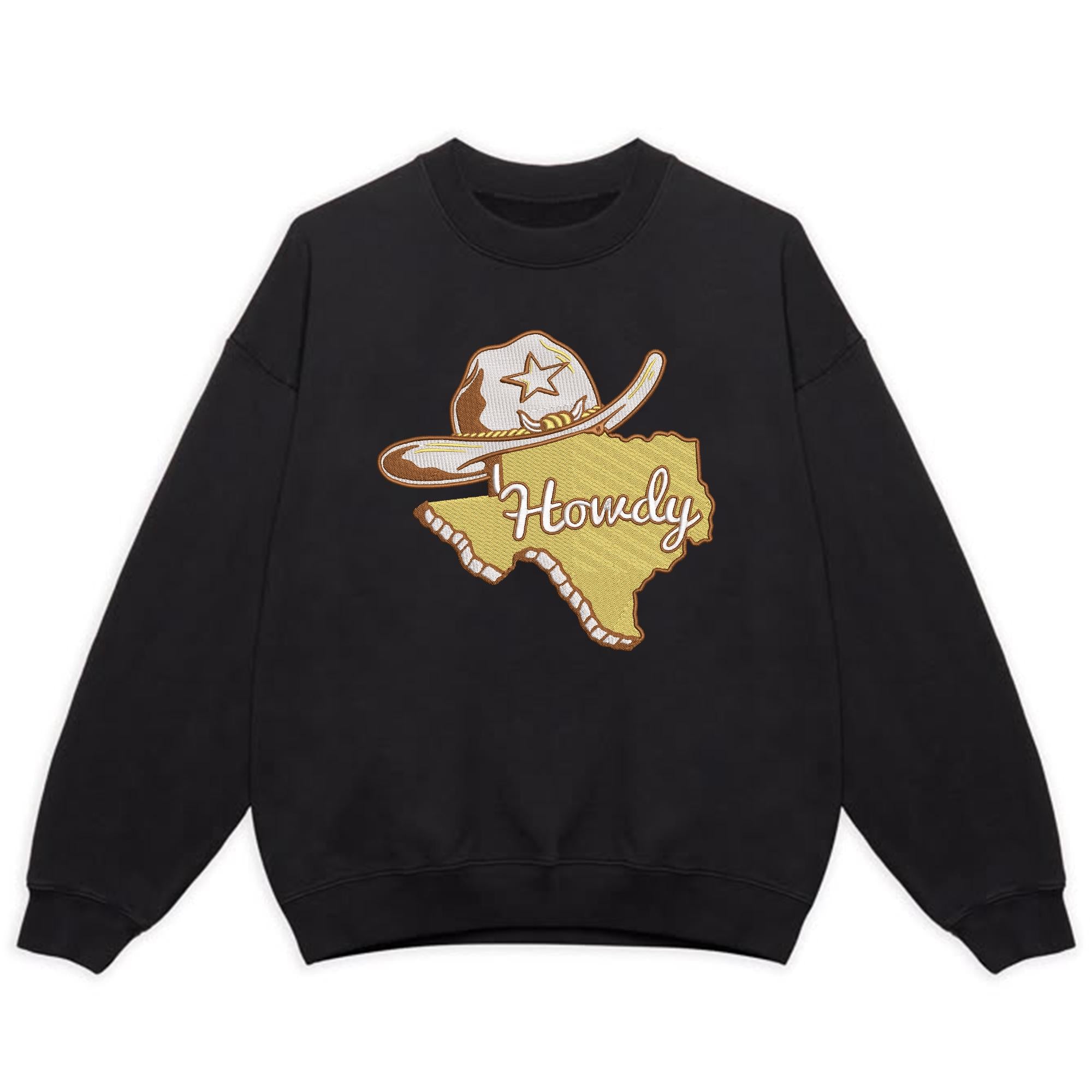 Texas Embroidery Design Cowboy Hat Outline Machine File