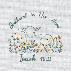 Christian Lamb Embroidery Pattern PES DST JEF VP3 Download - ThredViora