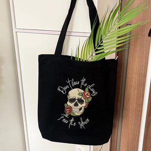 Floral Skull Embroidery Design Halloween Skeleton Flower Spooky