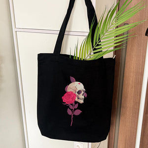 Skull Embroidery Design Halloween Skeleton Roses