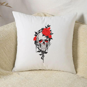 Floral Skull Embroidery Design Halloween Skeleton Spooky