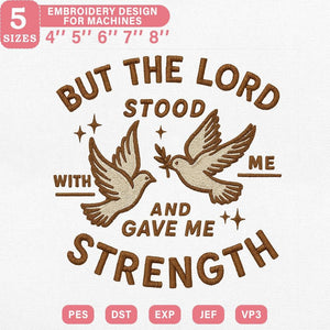 Dove Quote Embroidery Design - PES DST EXP JEF VP3 File - ThredViora