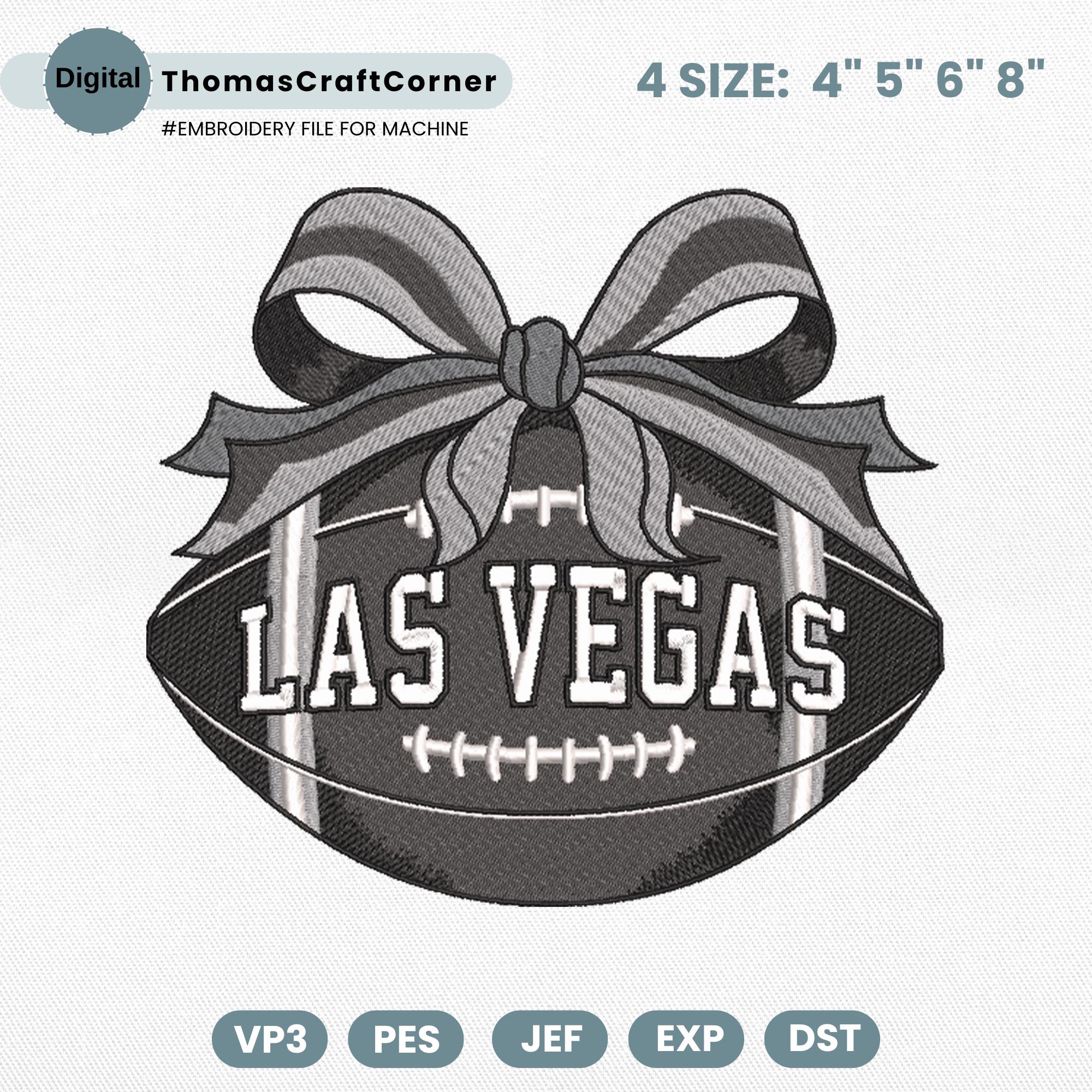 Las Vegas Football Embroidery Design Sports Logo Machine File