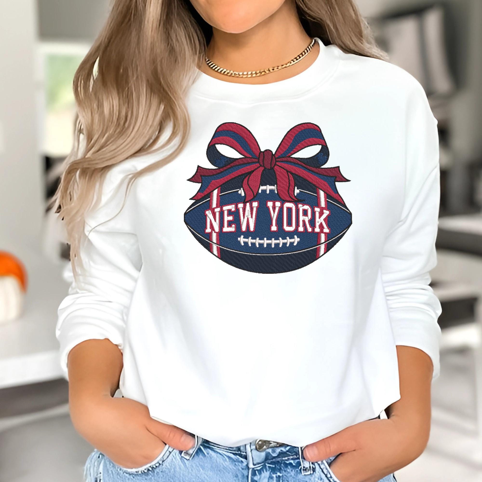 New York Football Embroidery Design Sports Logo Machine File