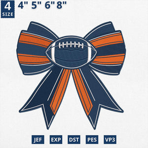 Denver Football Embroidery Design Machine File Download