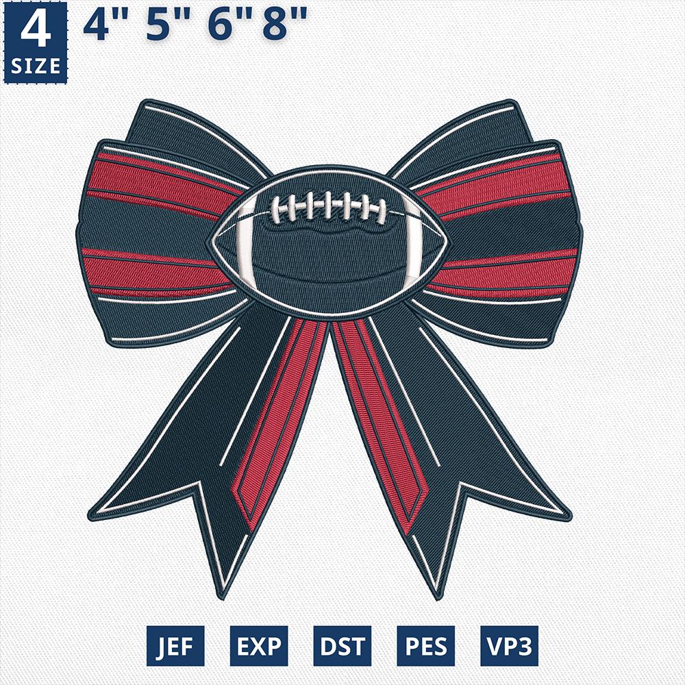 Houston Football Embroidery Design Machine File Game Day