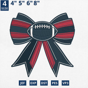 Houston Football Embroidery Design Machine File Game Day
