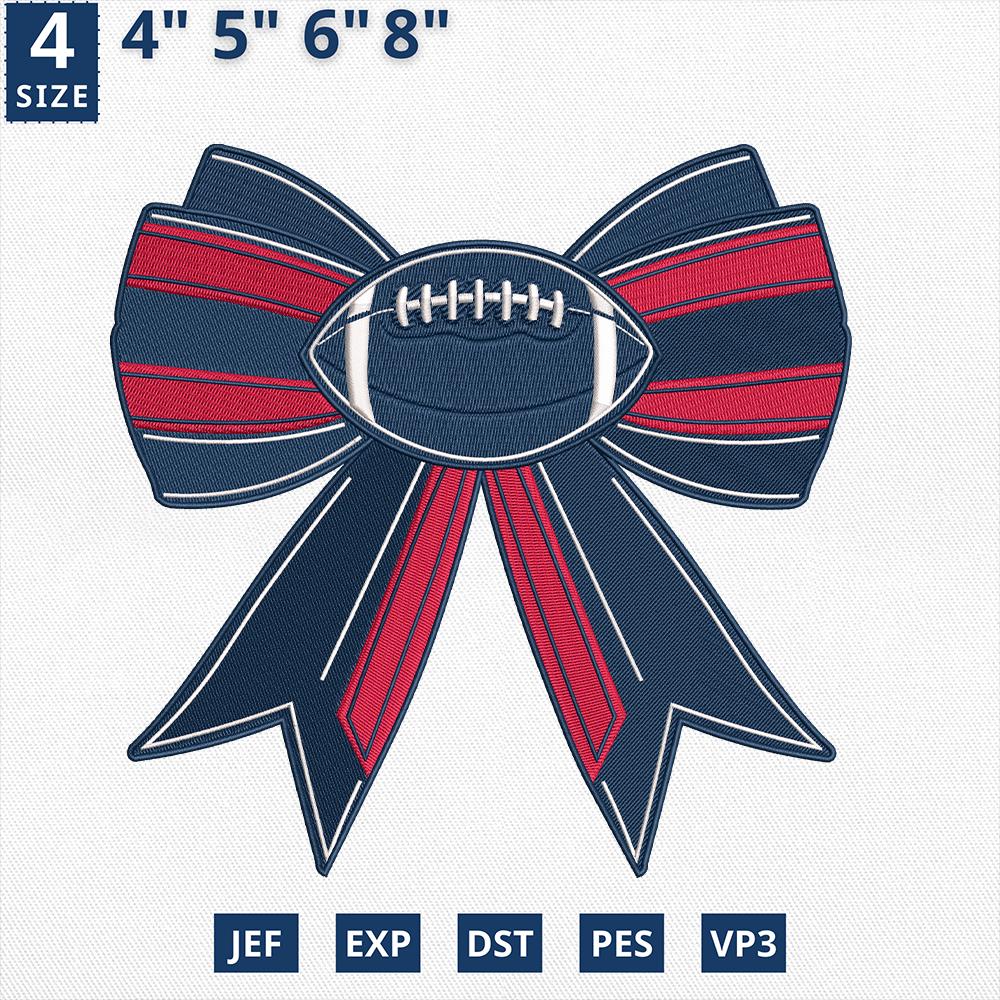 New England Football Embroidery Design Machine File Download