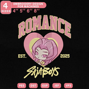 Kpop Boy Band Embroidery Pattern Design