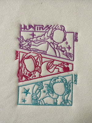 Kpop Demon Hunters Embroidery Design Pattern