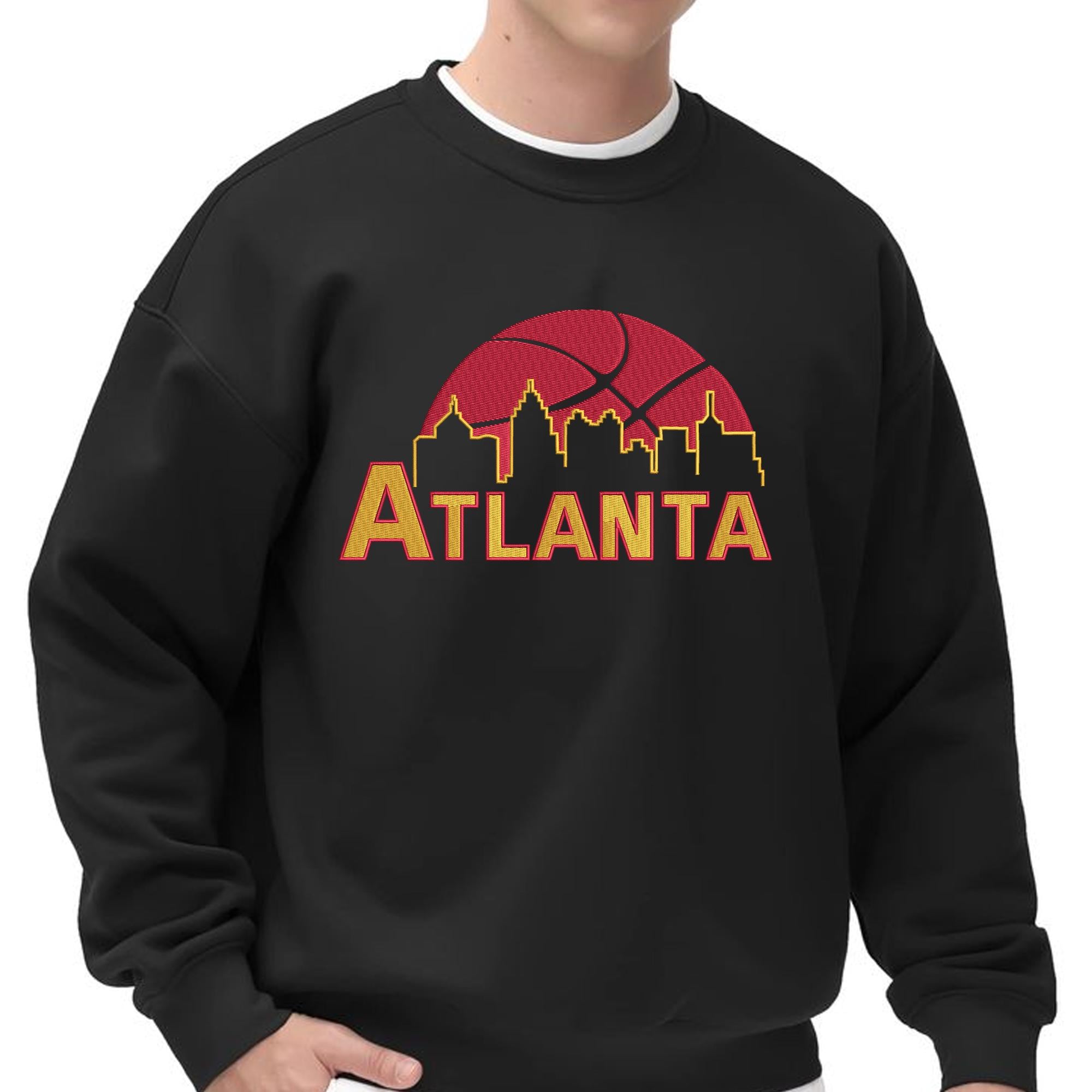 Atlanta Basketball Embroidery Design Team Machine File