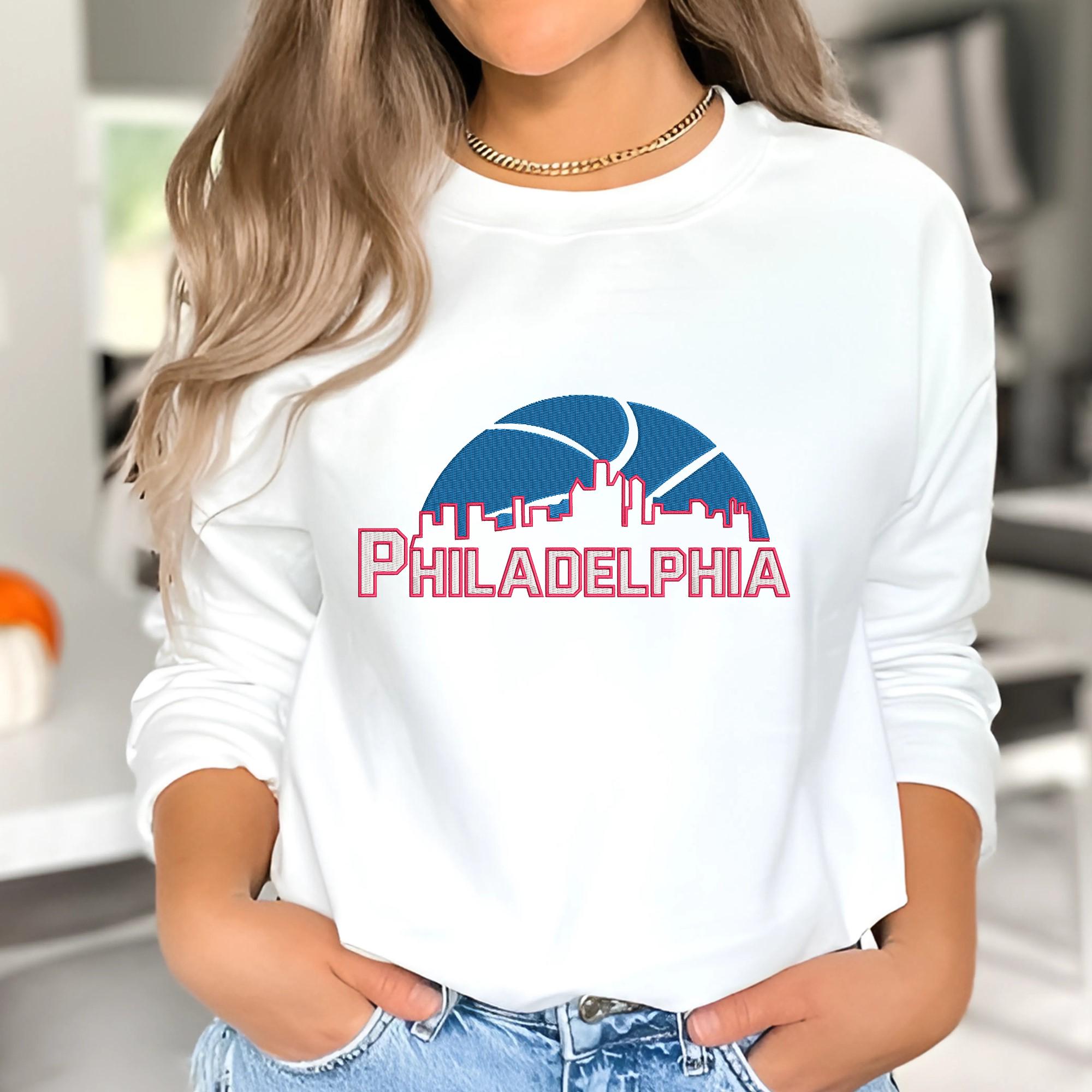 Philadelphia Basketball Embroidery Design Team File Download