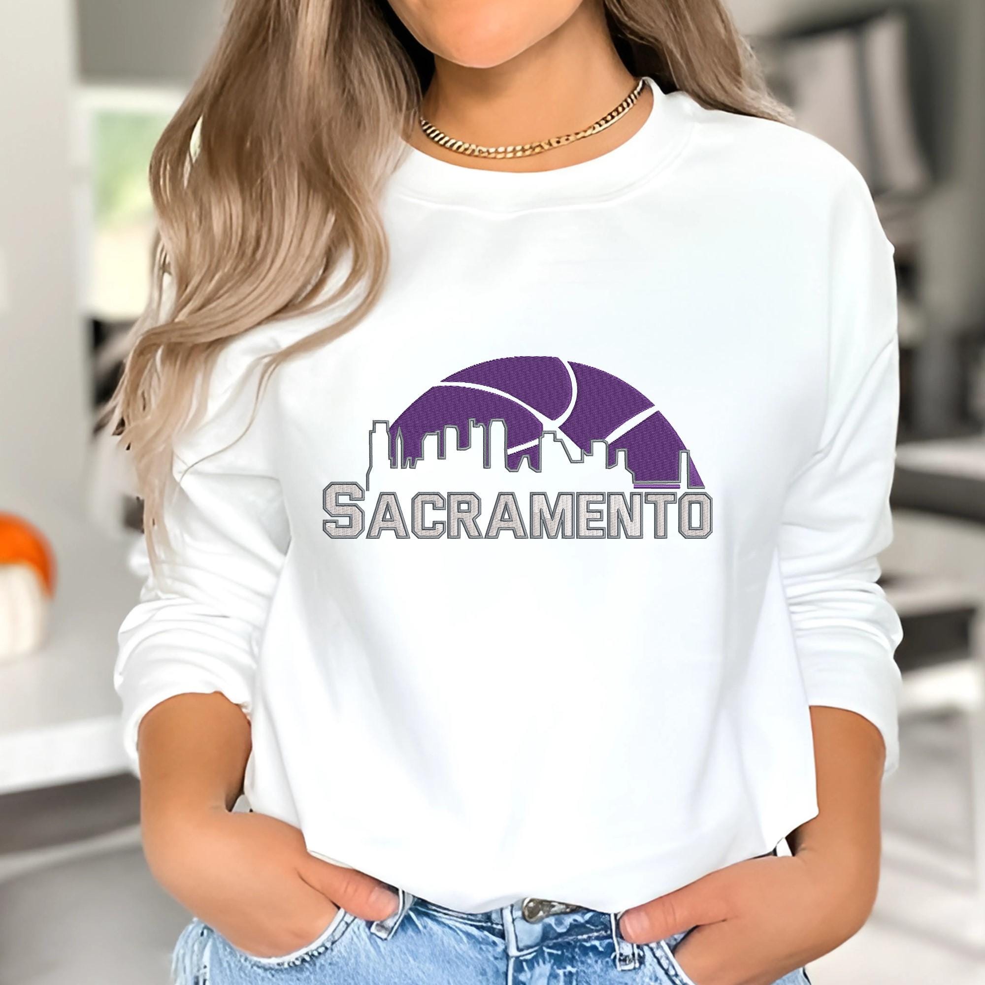 Sacramento Basketball Embroidery Design Team File