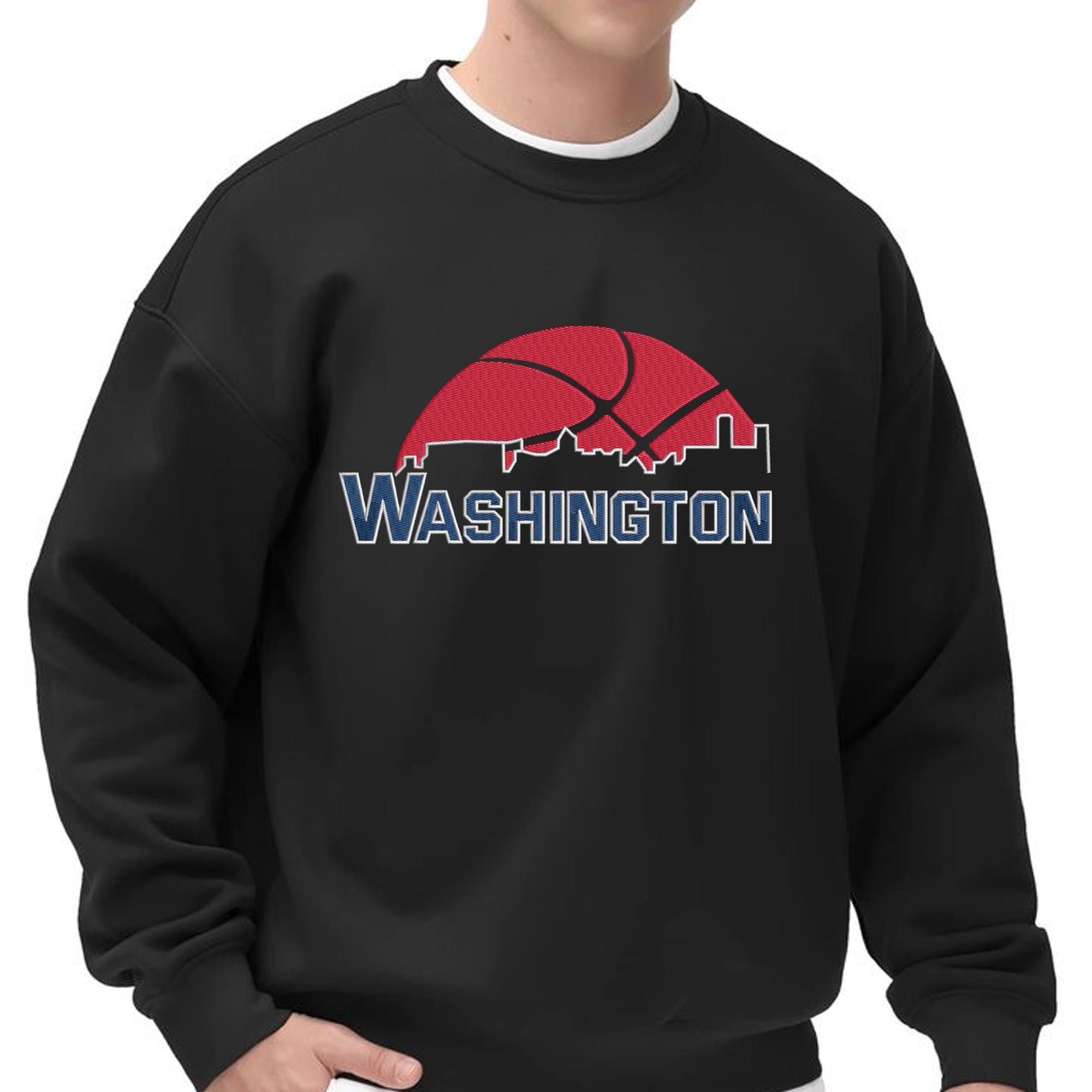 Washington Basketball Embroidery Design Team Machine File