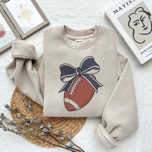 Football Coquette Bow Embroidery Design Game Day