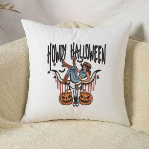 Halloween Embroidery Design Cowgirl Western Spooky Pumpkin