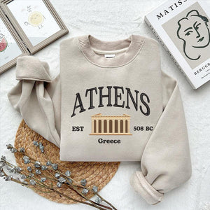 Athens Greece Parthenon Embroidery Design File