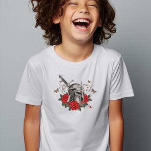 Knight Helmet Embroidery Design Fantasy Character Armor