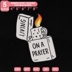 Prayer Lighter Embroidery Pattern PES DST EXP JEF VP3 - ThredViora