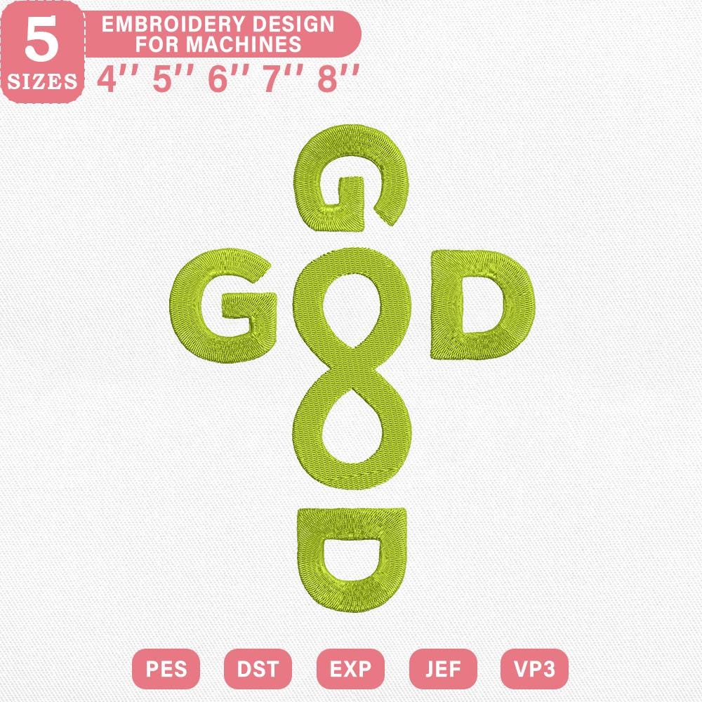 God Symbol Embroidery Design PES DST EXP JEF Instant Download - ThredViora