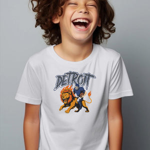 Detroit Football Team Embroidery Design Lion Mascot