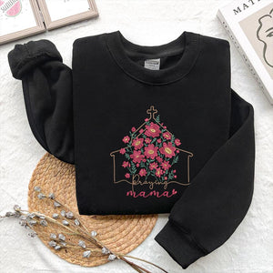 Praying Mama Christian Embroidery Design - PES DST EXP JEF VP3 - ThredViora