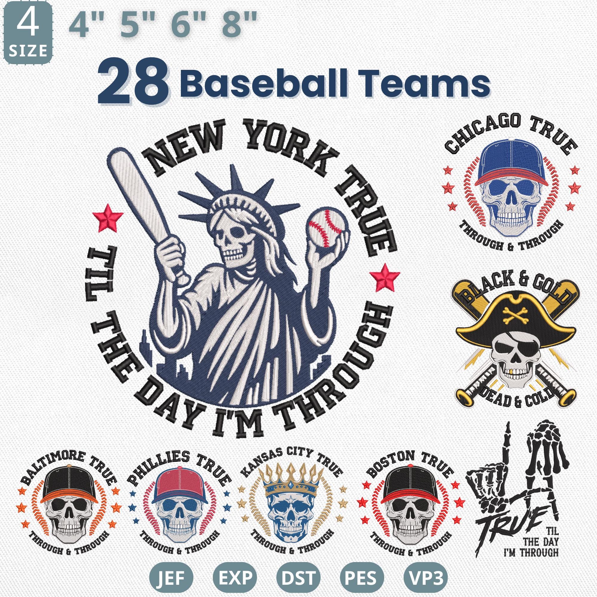 Baseball Embroidery Designs Sports Skull Game Day