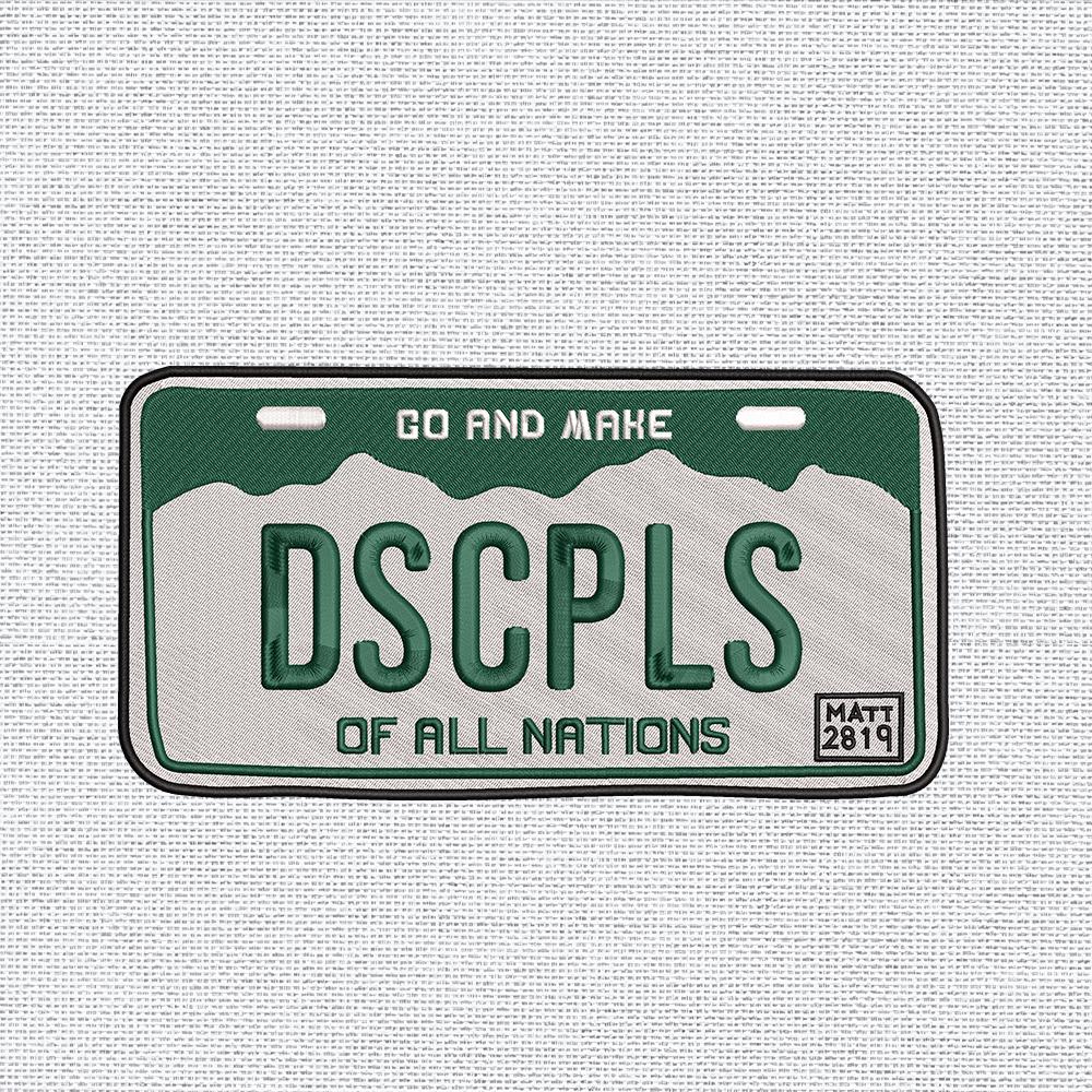 DSCPLS Nations License Plate Embroidery Design PES DST EXP - ThredViora